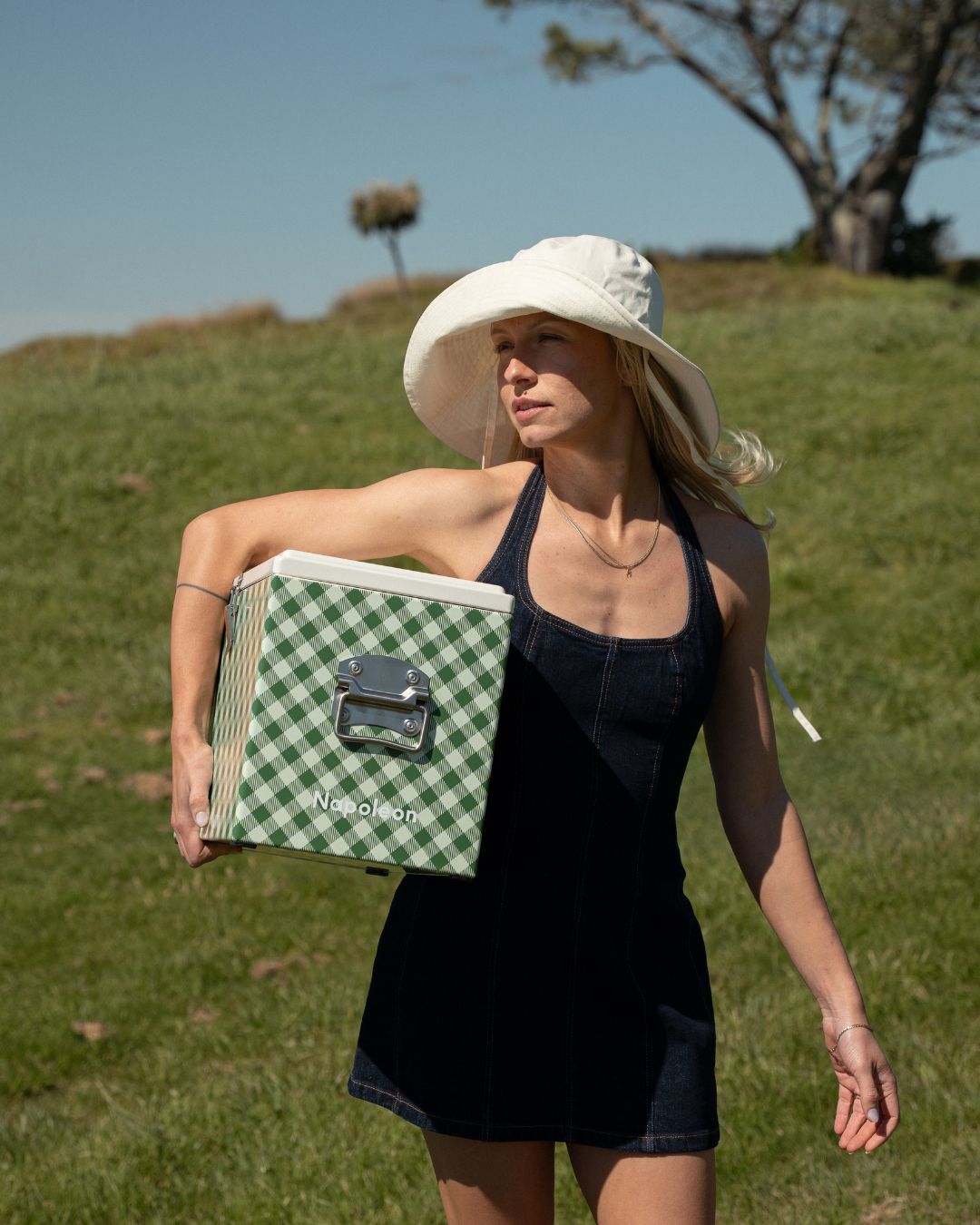 Napoleon Chilly Bin - Avocado Gingham